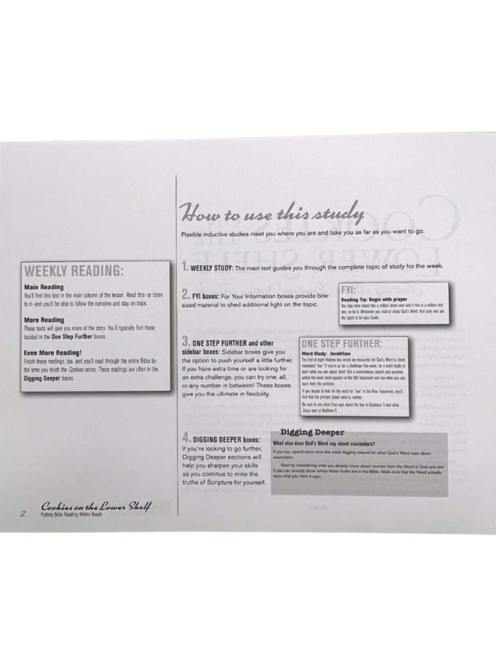 Cookies On The Lower Shelf Part I Genesis-Ruth Spiral-Bound Bible Study Workbook - Picture 6 of 14